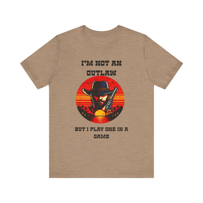 Outlaw Video Game Short Sleeve Tee - VICIOUSLY CRUNK MERCH