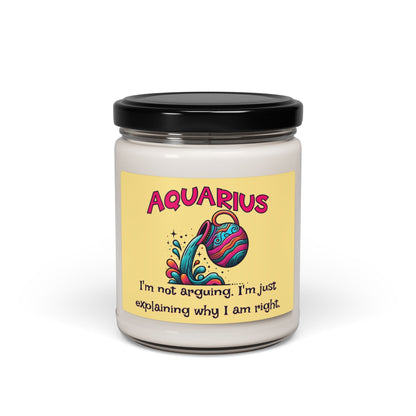 Sassy Aquarius Soy Candle, 9oz - VICIOUSLY CRUNK MERCH