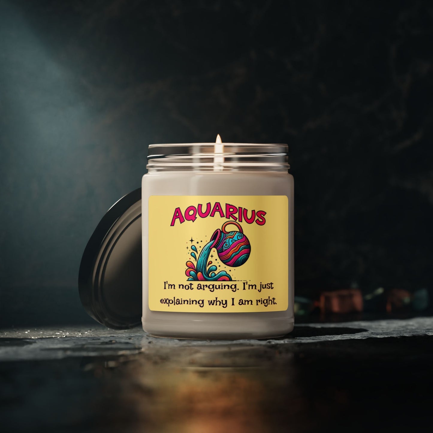 Sassy Aquarius Soy Candle, 9oz - VICIOUSLY CRUNK MERCH