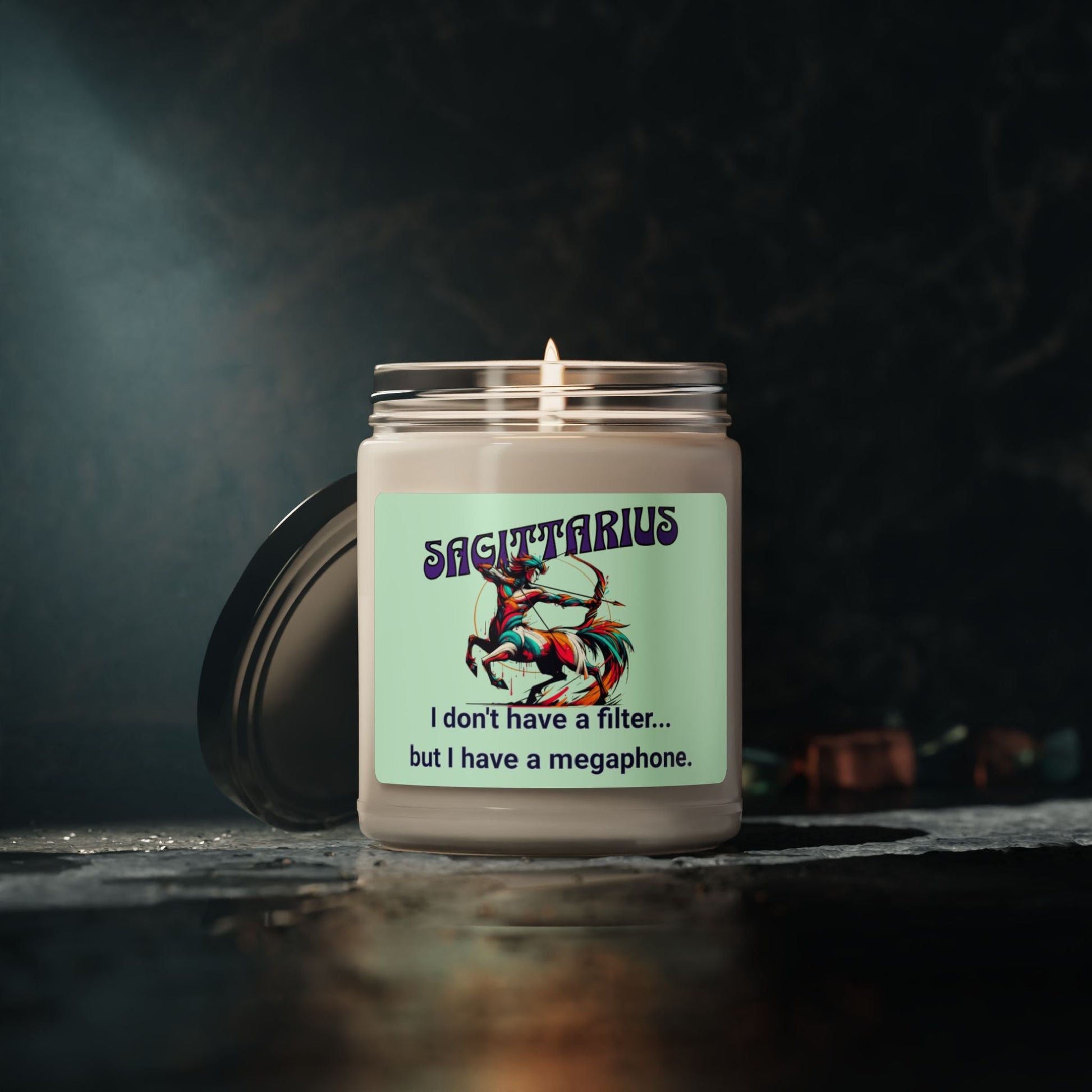 Sassy Sagittarius Soy Candle, 9oz - VICIOUSLY CRUNK MERCH